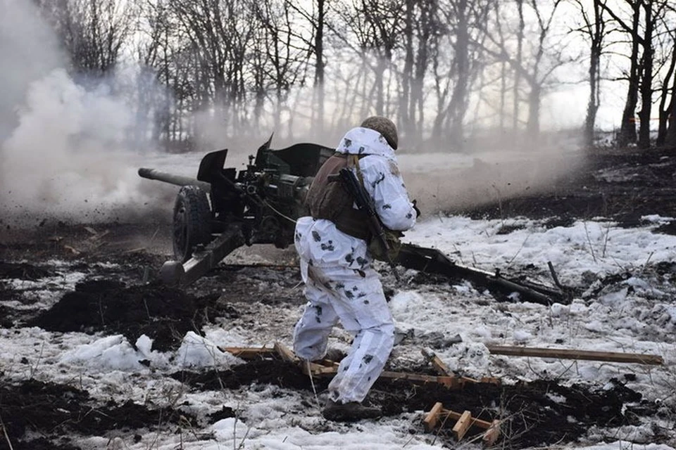 По Золотому украинские артиллеристы стреляли прицельно. Фото: Пресс-центр штаба ООС