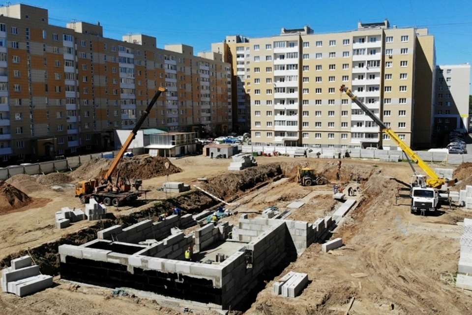 В прошлом году в Твери начали строить два детских сада. Фото: ПТО