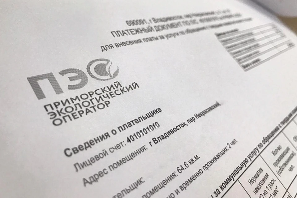 Жители Приморья впервые получили новые квитанции за вывоз мусора. Фото: пресс-служба правительства Приморского края.