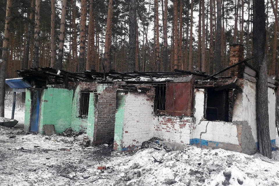 Сгоревшее кафе.Фото: Владимир Корешков, соцсети