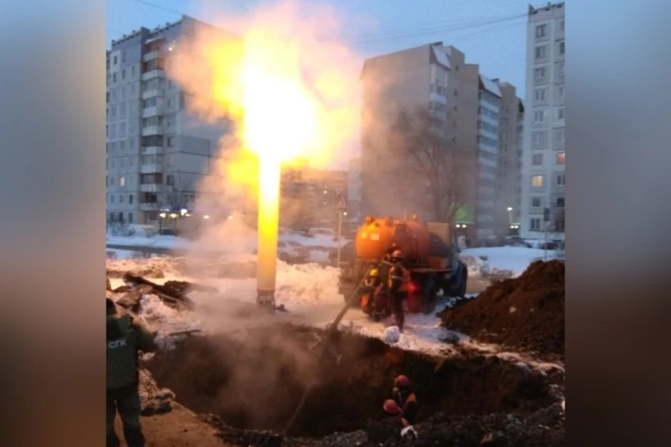 Новые порывы: ремонт трубопровода в Кемерове на ФПК пока не завершен. ФОТО: пресс-служба СГК
