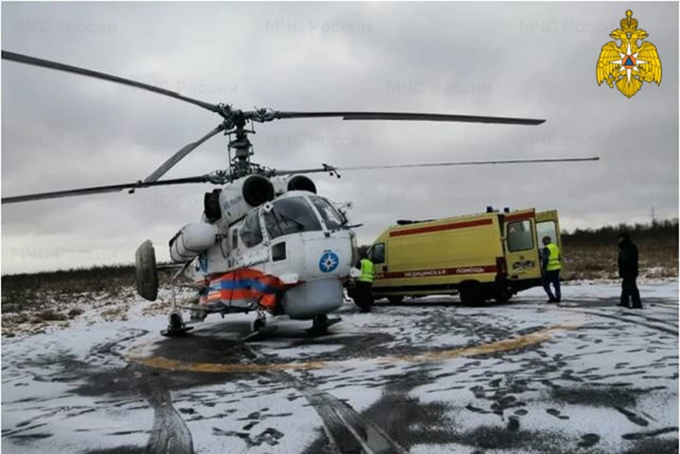 Вертолет санавиации МЧС вылетал на срочный вызов во Ржев Фото: ГУ МЧС России по Тверской области