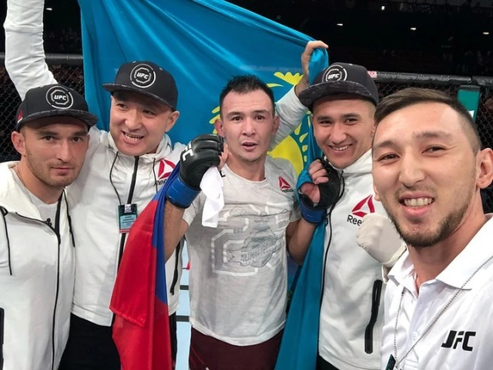 Саят Абдрахманов и Дамир Исмагулов, первый казахский боец в UFC.