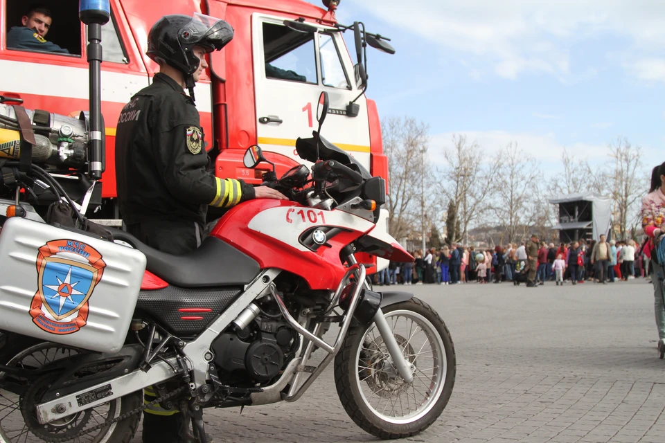 Мотоциклисты несут дежурство 24 часа в сутки. Фото: пресс-служба ГУ МЧС России по г. Севастополь