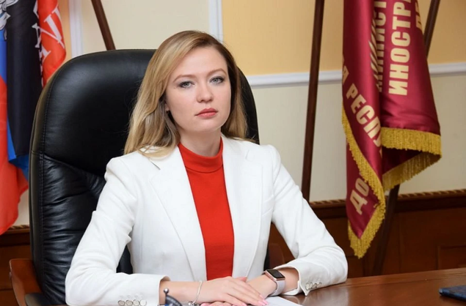 Наталья Никонорова сделала заявление. Фото: Донецкое агентство новостей