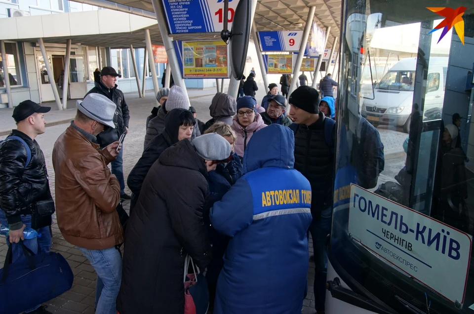 В понедельник из Гомеля отправился последний автобус в Киев