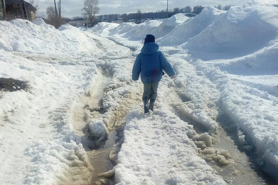 Снег превратился в кашу