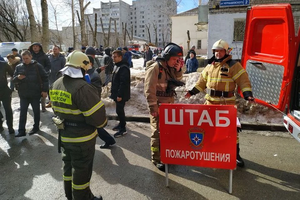 ЧП произошло в 12.30 в доме на улице Чернышевского, 3.