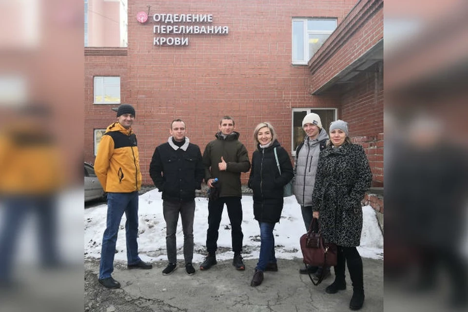 Участники донорской акции