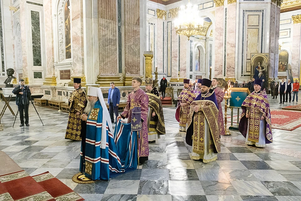 Божественная литургия в храме состоялась сегодня, 29 марта. Фото: Санкт-Петербургская митрополия Русской православной церкви