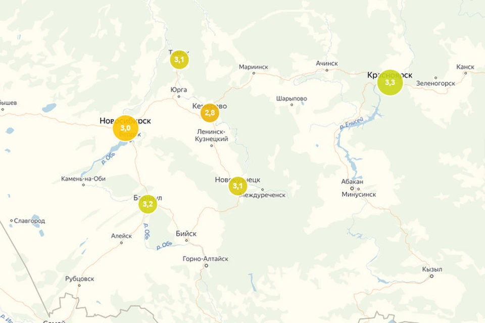 Кто в домике: Яндекс определил индекс самоизоляции кузбассовцев. ФОТО: скриншот yandex.ru/web-maps/covid19/