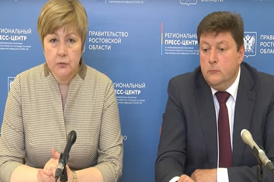 Министр труда и социального развития Ростовской области Елена Елисеева. Фото: стоп-кадр брифинга на сайте регионального правительства