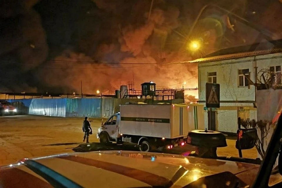 Пожар в ИК-15 Ангарска потушен. Фото: "Инцидент|Иркутск"
