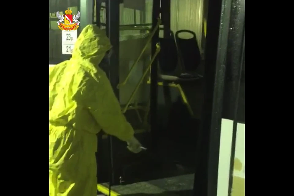 Автобус, на котором работал мужчина, уже обработали