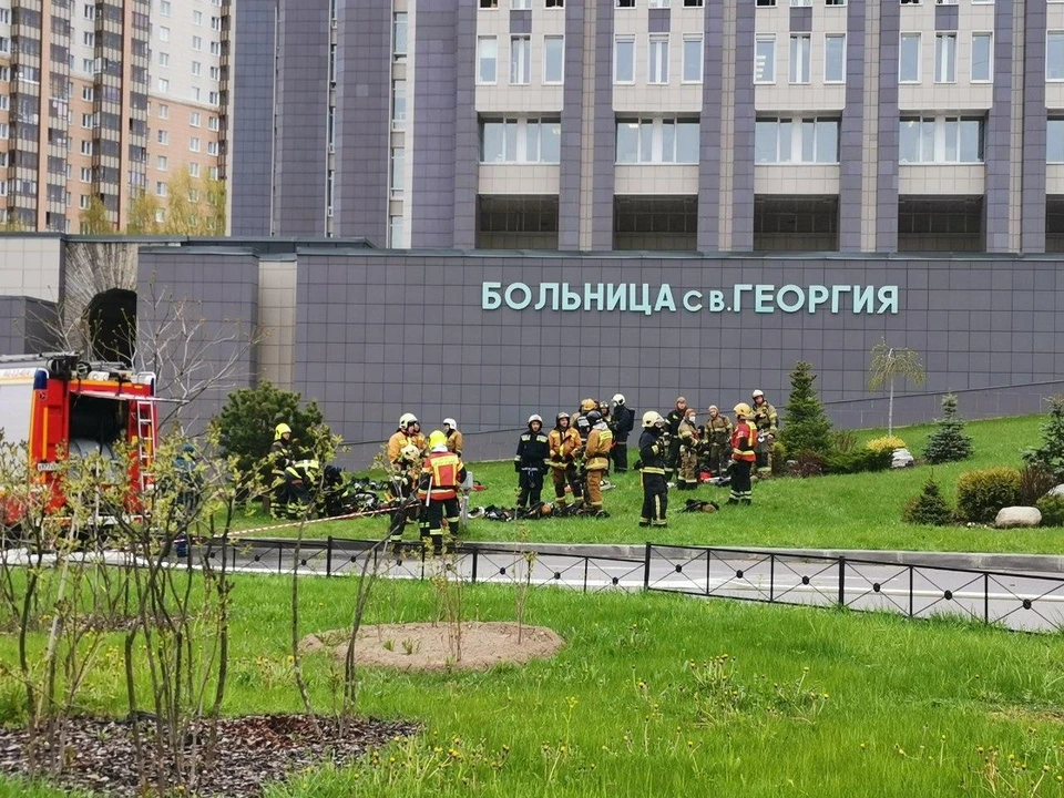 Названы возможные причины пожара в больнице Св.Георгия.