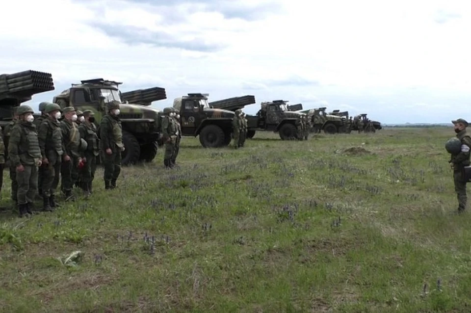 В данный момент на полигонах Республики проводится боевое слаживание для подавления агрессии ВСУ. Фото: пресс-службы Народной милиции ДНР
