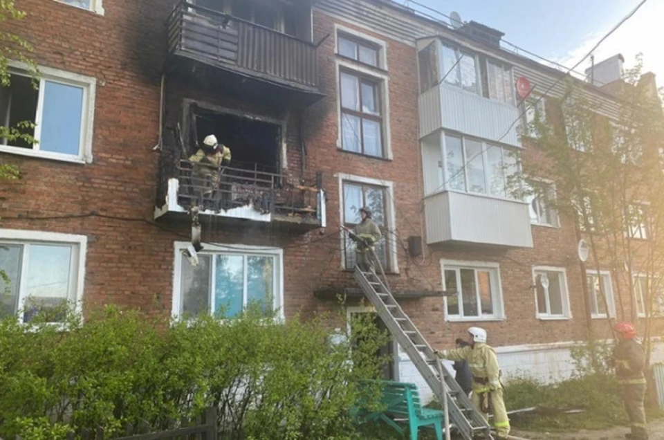 Возгорание началось на втором этаже. Фото: ГУ МВД по Свердловской области