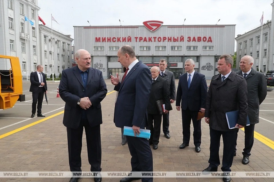 Лукашенко посетил завод МТЗ. Фото: belta.by.