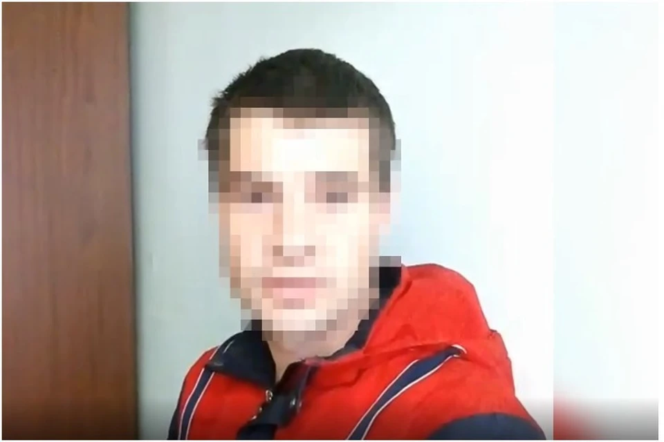 Видео признания лжеминера о бомбе на Центральном рынке Железногорска опубликовало МВД. Фото видео: ГУ МВД России по Красноярскому краю.
