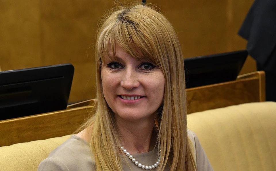 Светлана Журова перед пленарным заседанием Государственной думы РФ.