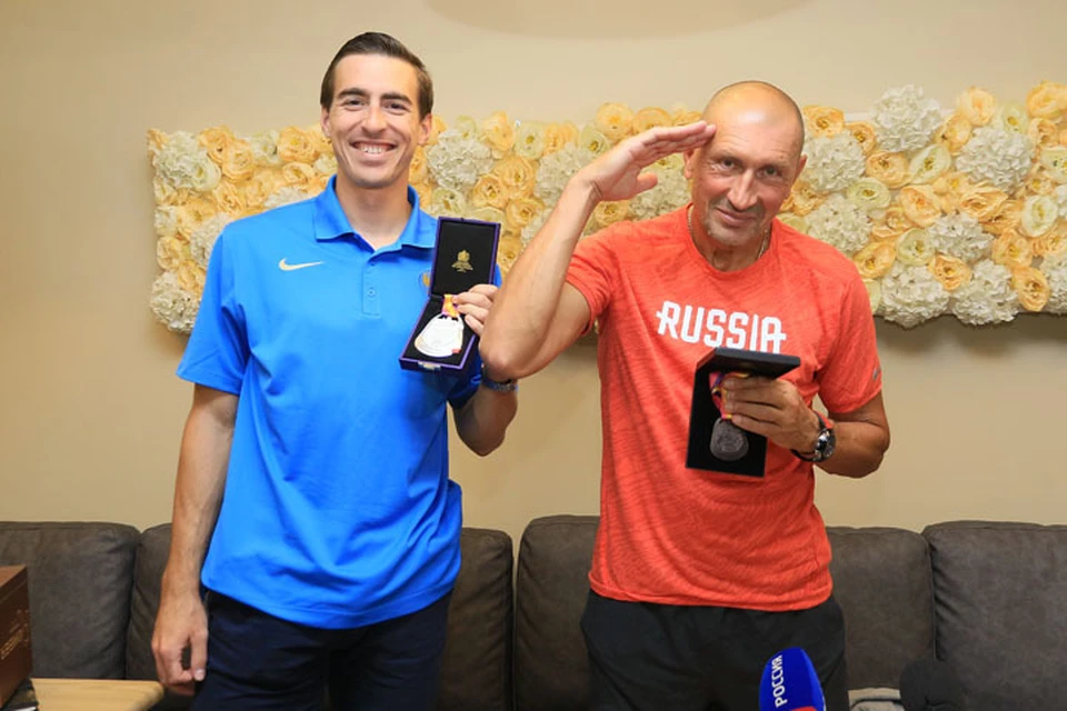 Сергей Шубенков и его тренер Сергей Клевцов