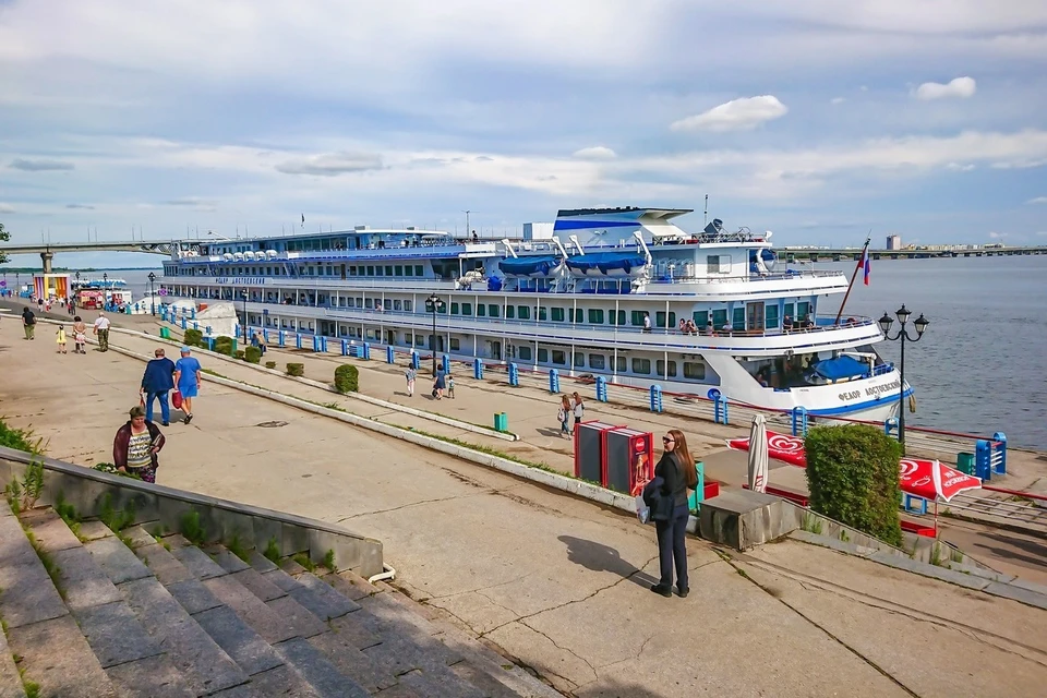 В Саратов зашел туристический теплоход "Федор Достоевский". Фото со страницы судна в соцсети