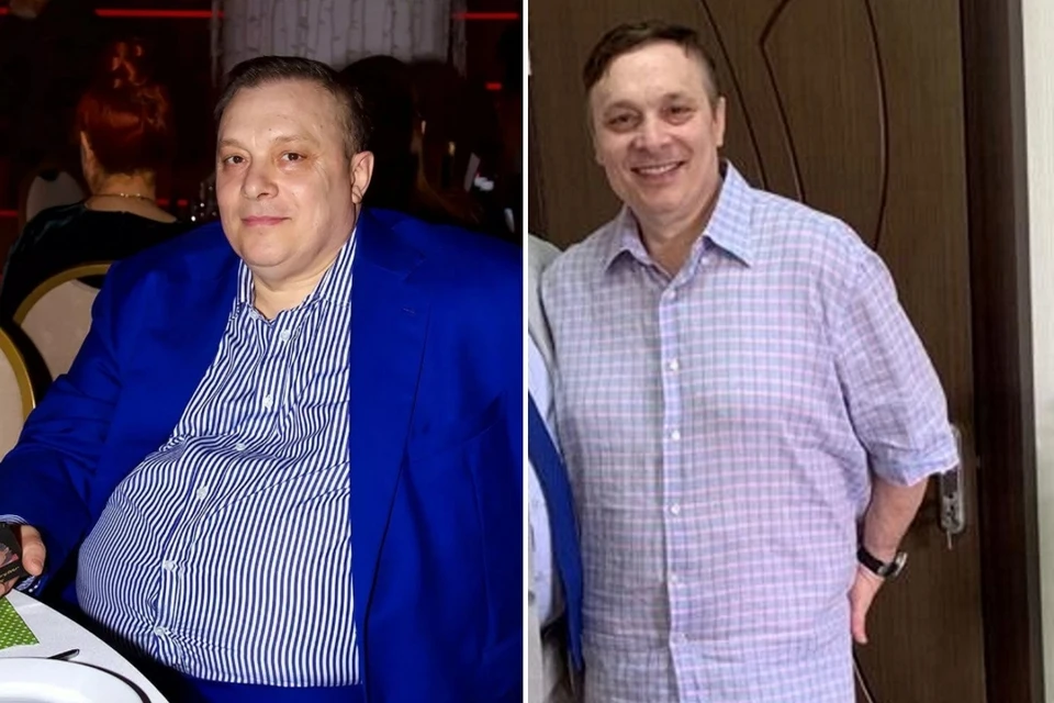 Андрей Разин до и после похудения. Фото: из личного архива Андрея Разина