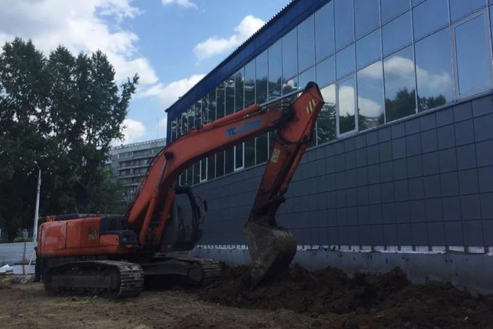 Завершается строительство ФОКа в Новоильинском районе Новокузнецка. Фото: Сергей Кузнецов/ Instagram