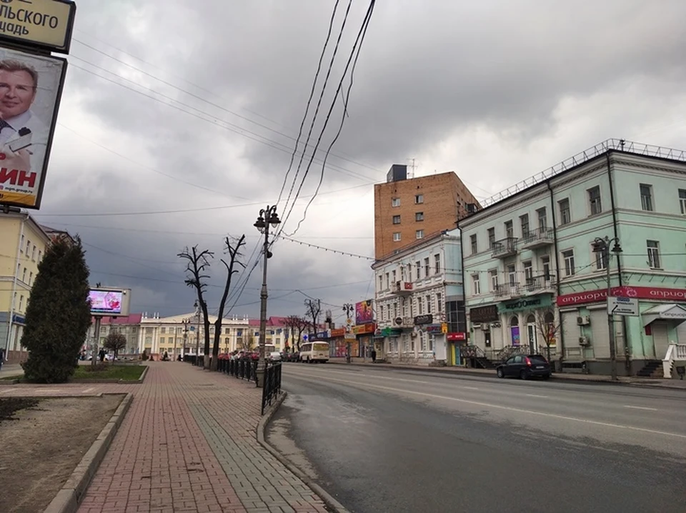 Пожар произошел в центре Курска