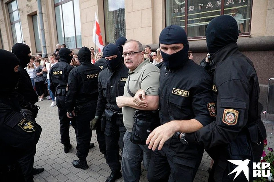 В центре Минска уже задержано 125 человек