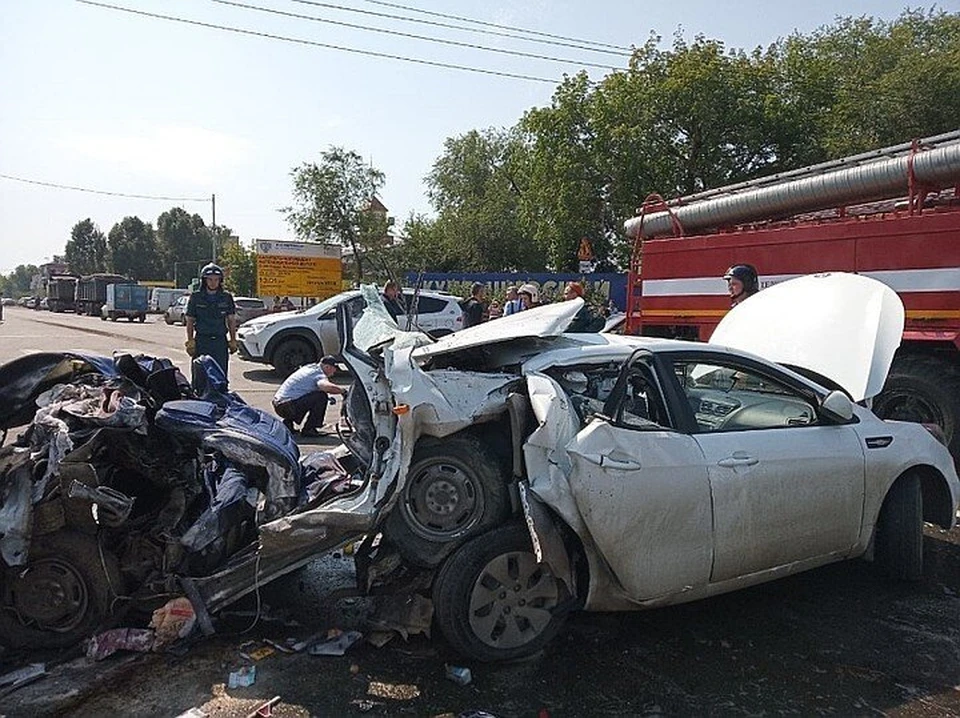 В ДТП погибли три человека. Фото: ПСС Самарской области