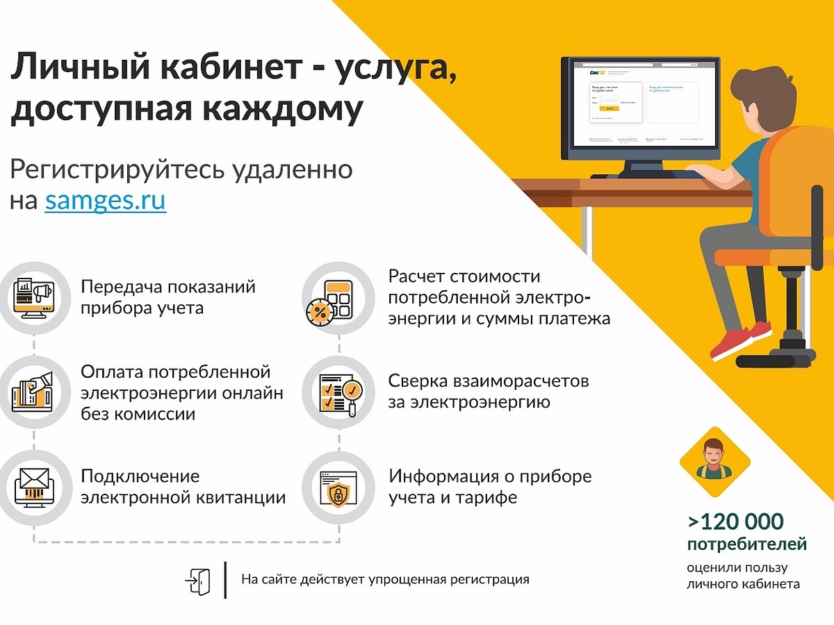 Стало проще зарегистрироваться в личном кабинете АО «СамГЭС». Рассказываем  почему - KP.RU