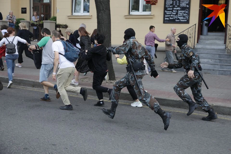 Марш студентов. Марш студентов в Минске.