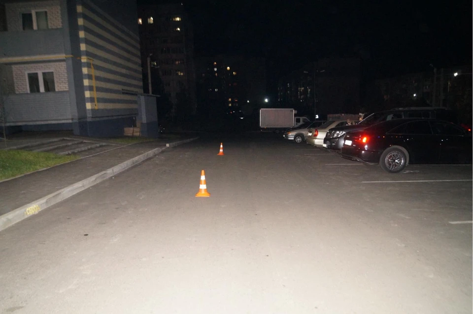 Авария произошла на дворовой территории