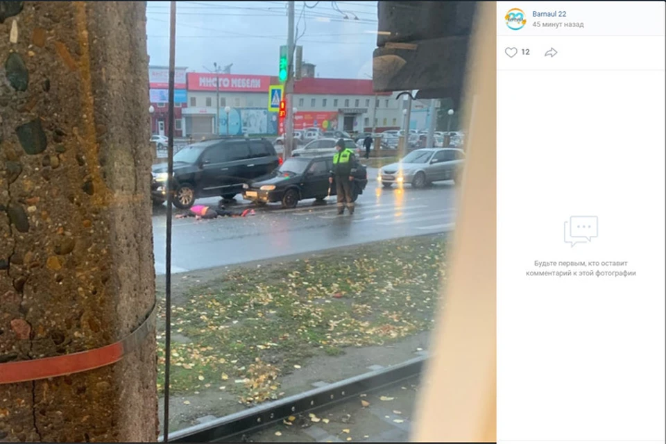 Женщину сбили на регулируемом пешеходном переходе