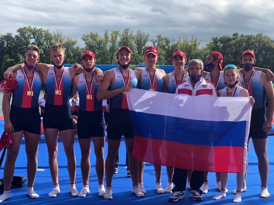 Мужская восьмерка выиграла Первенство Европы 2020 года Фото: Федерация гребного спорта России