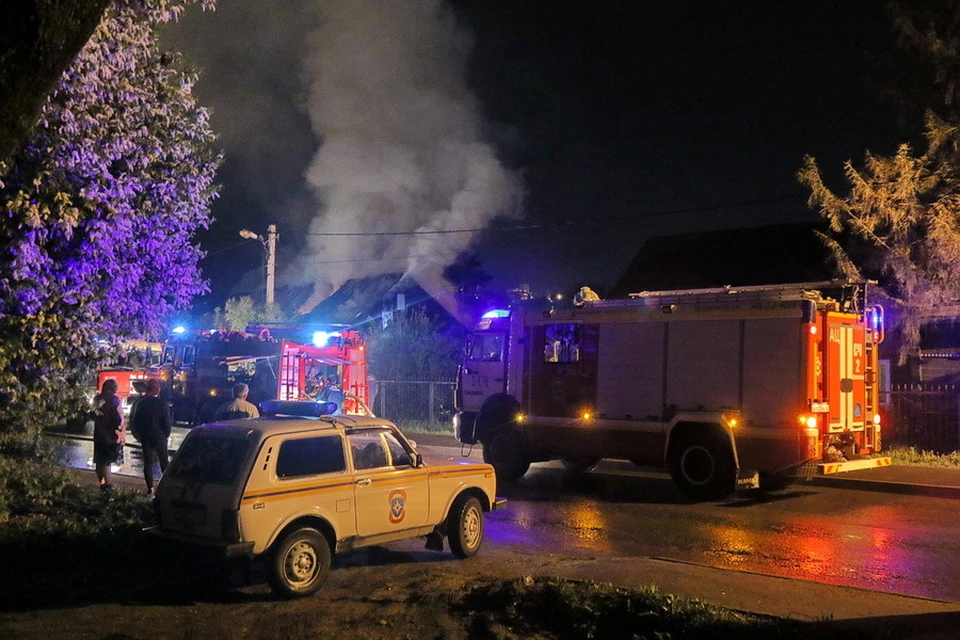 Мужчина погиб при пожаре в жилом доме под Смоленском. Фото: из архива ГУ МЧС России по Смоленской области.