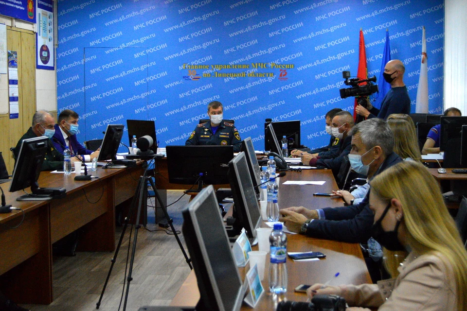 Брифинг в ГУ МЧС по Липецкой области