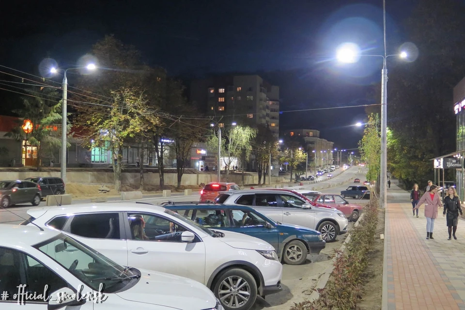 На улице Николаева в Смоленске появилось новое освещение. Фото: администрация г. Смоленска.