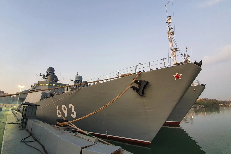 Минобороны России провели учения в Каспийском море. Фото: Александр Липур/Минобороны РФ/ТАСС
