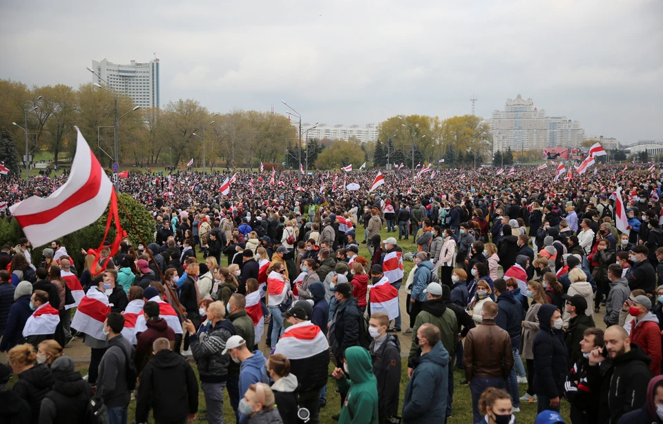 В Минске прошел марш протеста накануне национальной забастовки