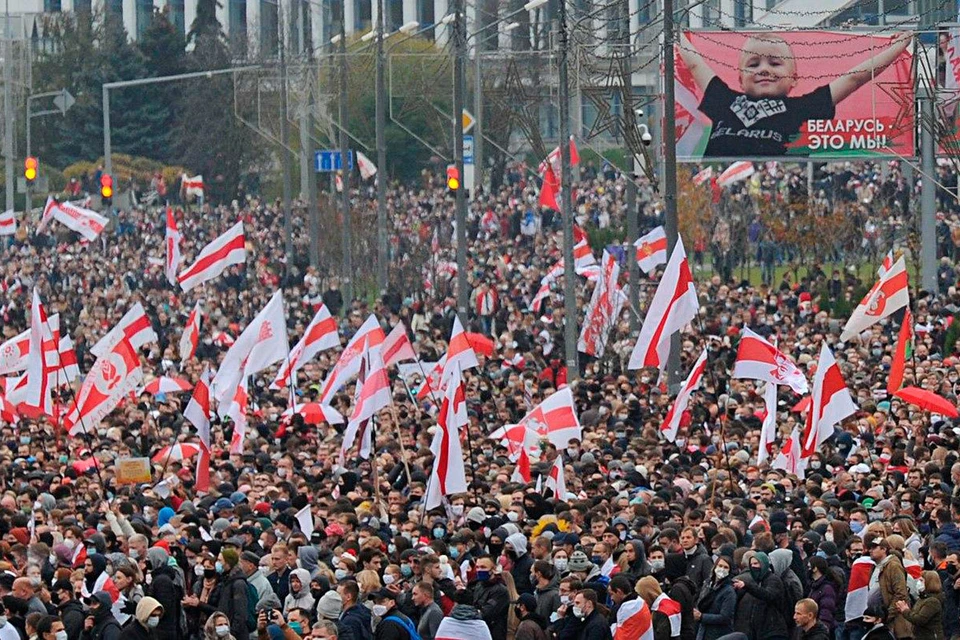 В Минске закончился воскресный марш протеста. Фото: Виктор ПЕТРОВ