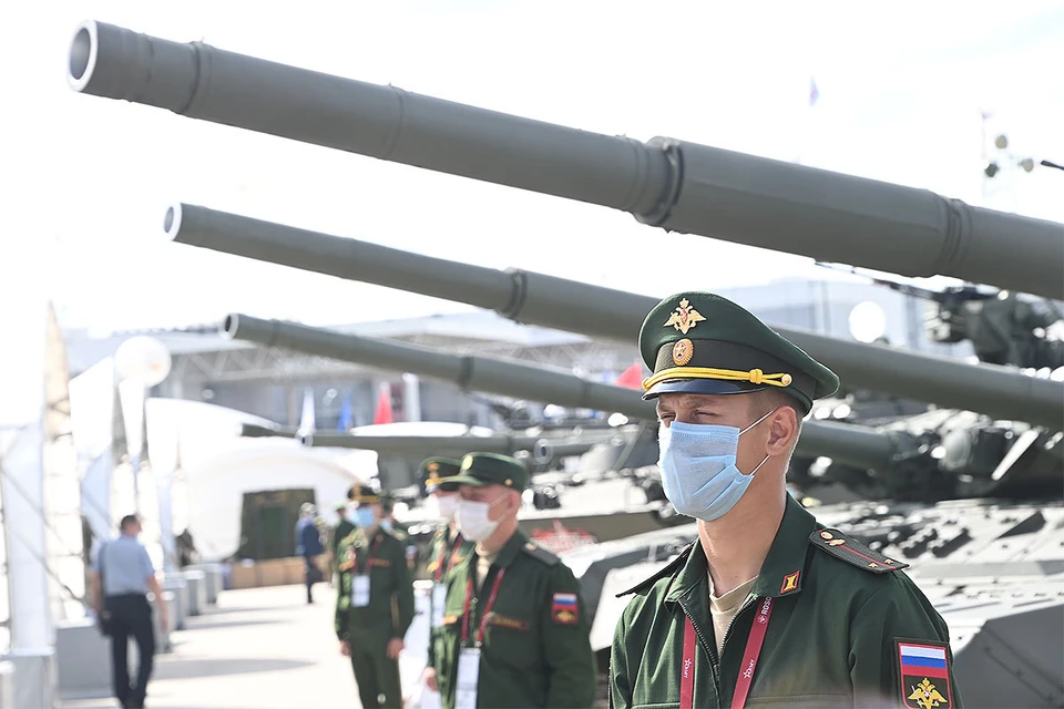 На выставке вооружений Международного военно-технического форума "Армия 2020" в военно-патриотическом парке "Патриот", август 2020 г.