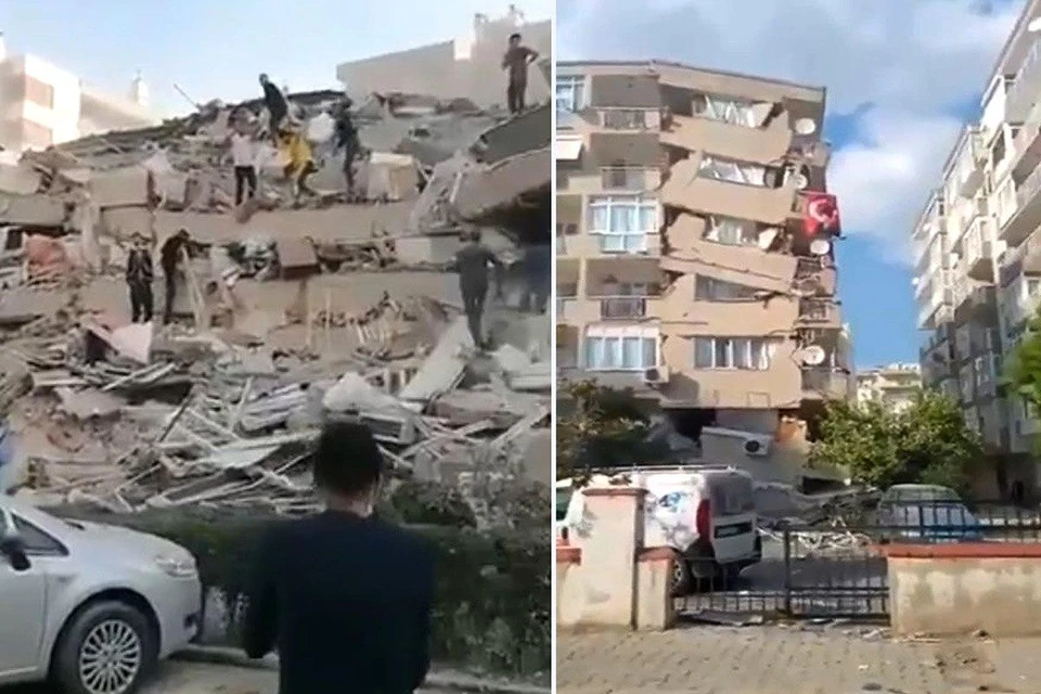 На турецкий Измир обрушилось землетрясение и цунами