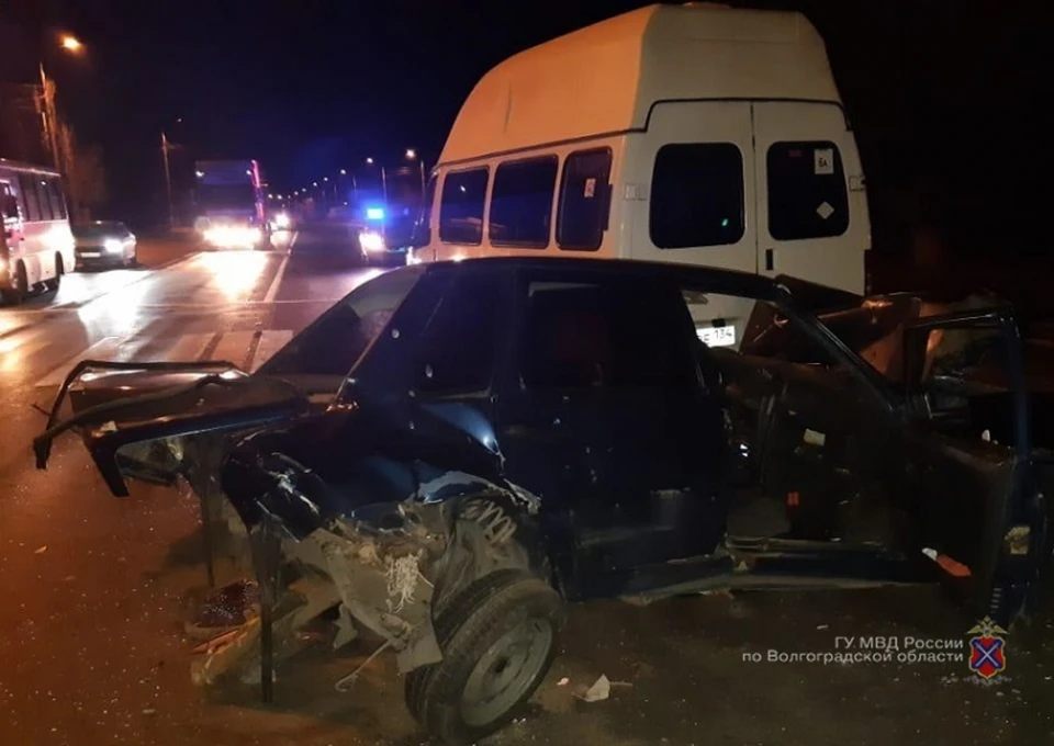 ДТП в Кировском районе. Фото: ГУ МВД России по Волгоградской области.