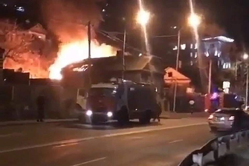 Серьезный пожар случился в частном секторе