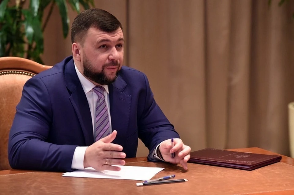 В этом году Прямая линия с Главой ДНР Денисом Пушилиным проходит уже в третий раз. Фото: Официальный сайт Главы ДНР