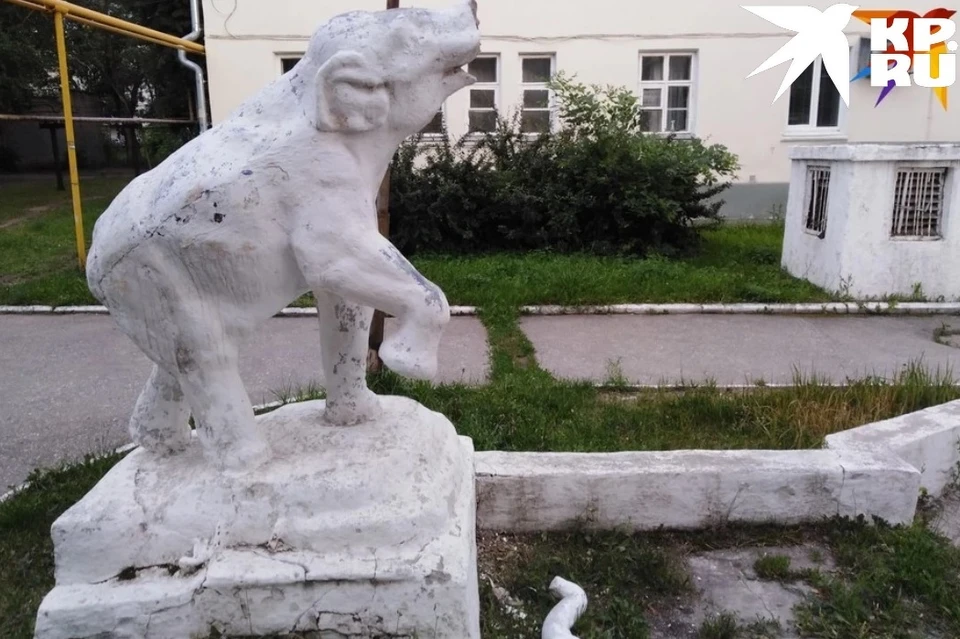 В Рязани исчезла многострадальная скульптура слоника.