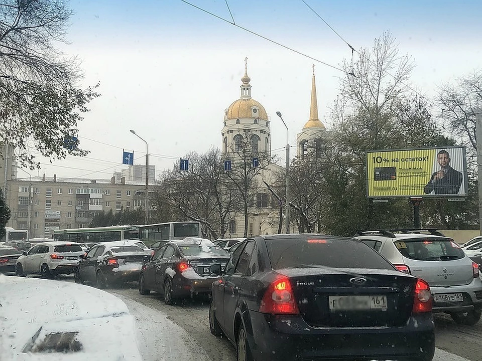 В донской столице снова пройдет снег