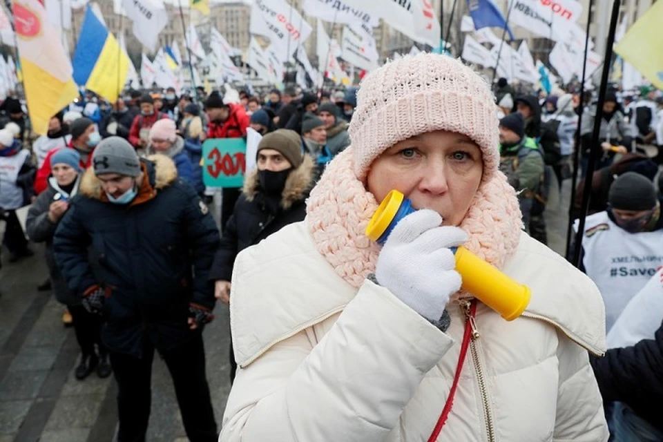 На Украине вспыхнули протесты из-за повышения цен на газ ми электричество